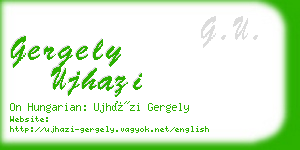 gergely ujhazi business card